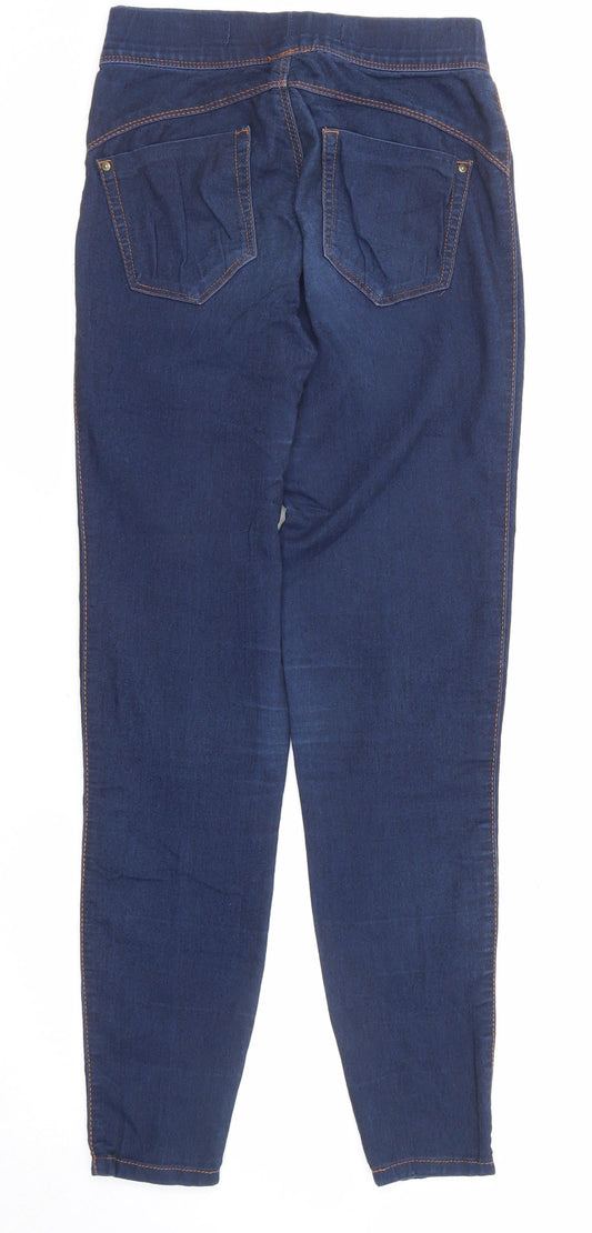 Denim & Co. Womens Blue Cotton Jegging Jeans Size 4 Regular