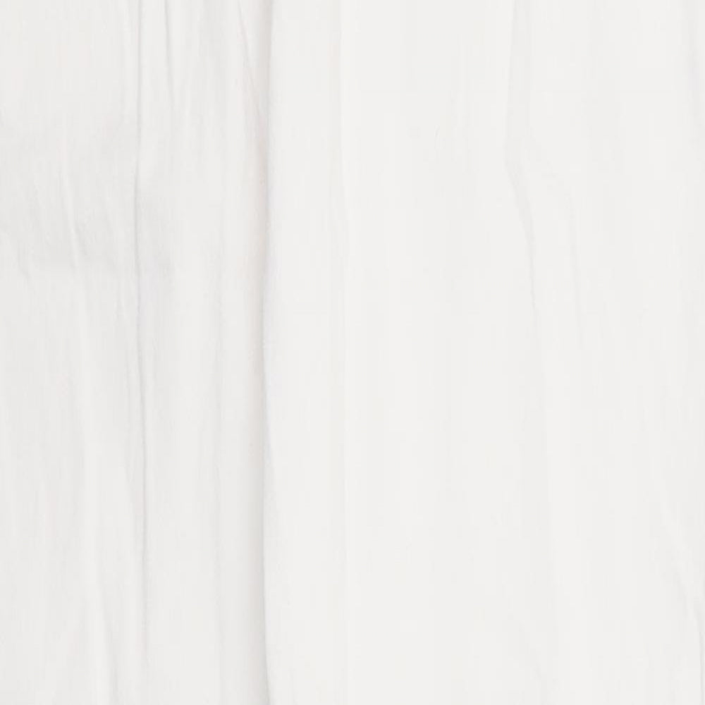 Vertu Womens White Cotton Skinny Jeans Size 10 Regular Zip