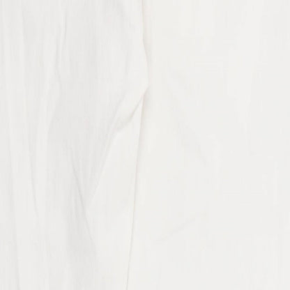 Vertu Womens White Cotton Skinny Jeans Size 10 Regular Zip
