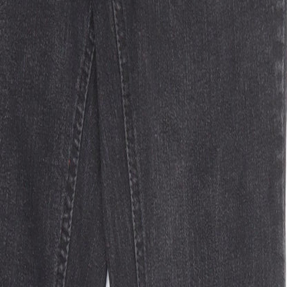 Boom Boom Jeans Womens Black Cotton Skinny Jeans Size 24 in Regular Zip