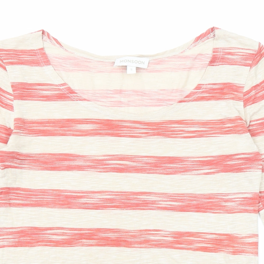 Womens UK Size S Monsoon Red Basic Blouse