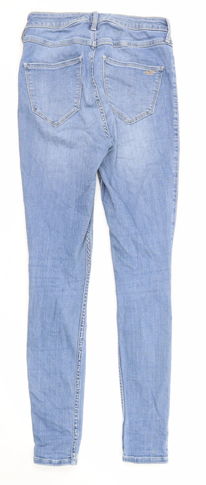 Hollister Womens Blue Cotton Skinny Jeans Size 27 in L28 in Regular Zip