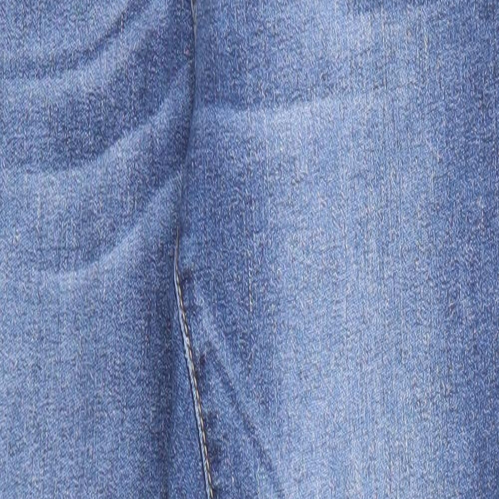 Re-Stitch Womens Blue Cotton Skinny Jeans Size 25 in Regular Zip