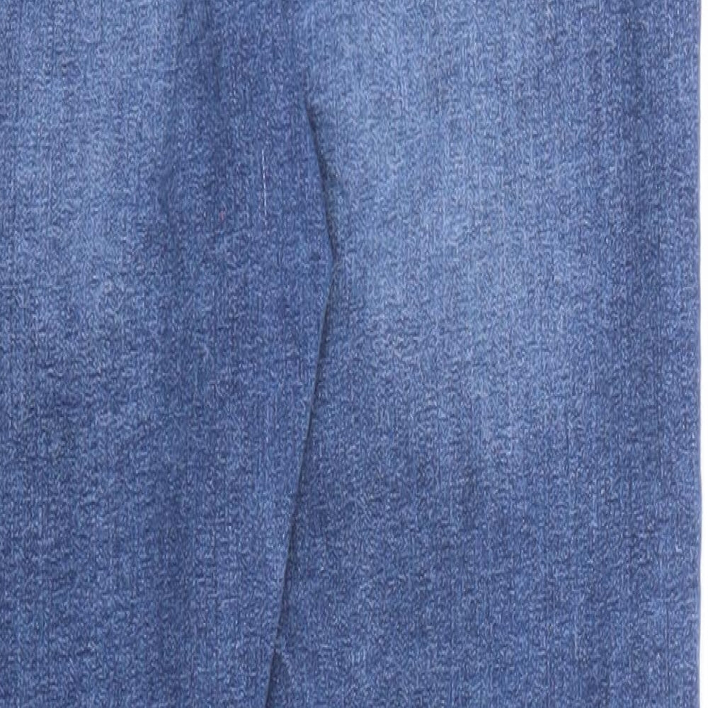 Re-Stitch Womens Blue Cotton Skinny Jeans Size 25 in Regular Zip