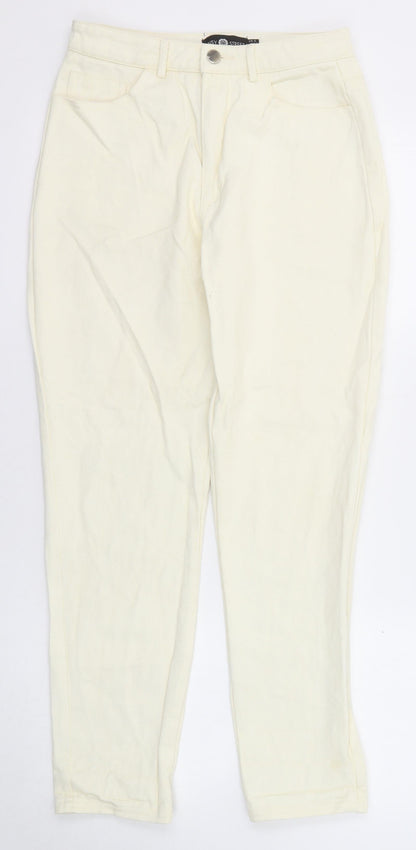 Daisy Street Womens Yellow Cotton Skinny Jeans Size 6 Regular Zip
