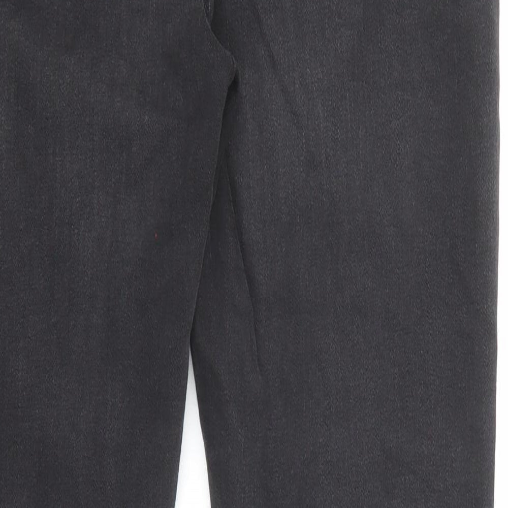 Denim & Co. Womens Black Cotton Skinny Jeans Size 14 Regular Zip