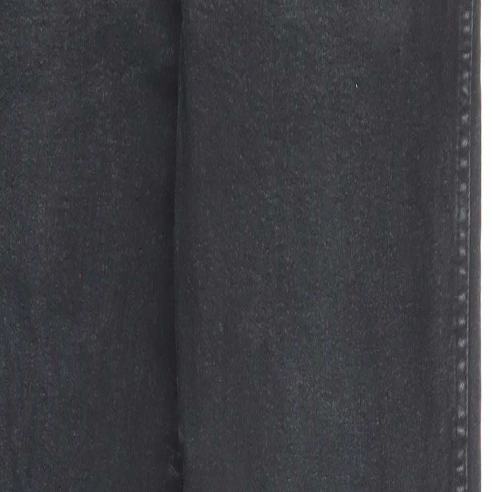 Dr. Denim Mens Black Cotton Straight Jeans Size 31 in Regular Zip