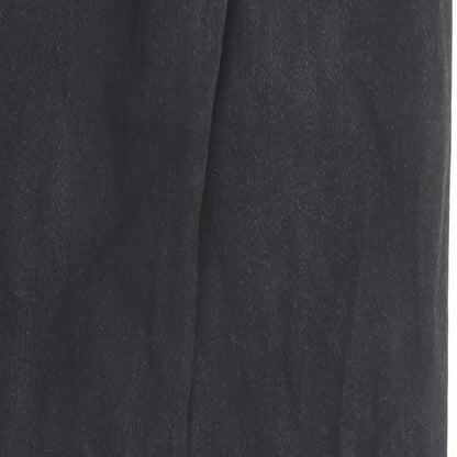 Dr. Denim Mens Black Cotton Straight Jeans Size 31 in Regular Zip