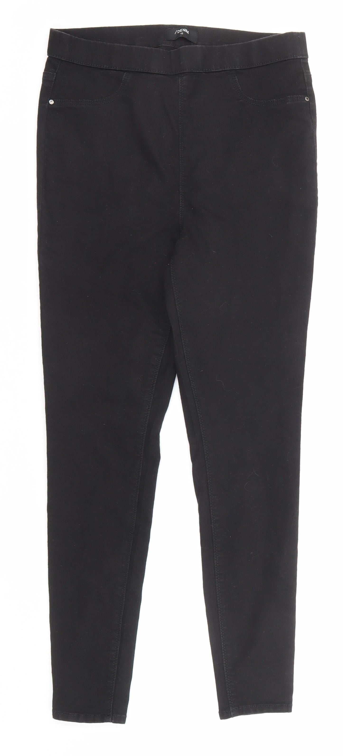 /Denim Womens Black Cotton Jegging Jeans Size 10 Regular