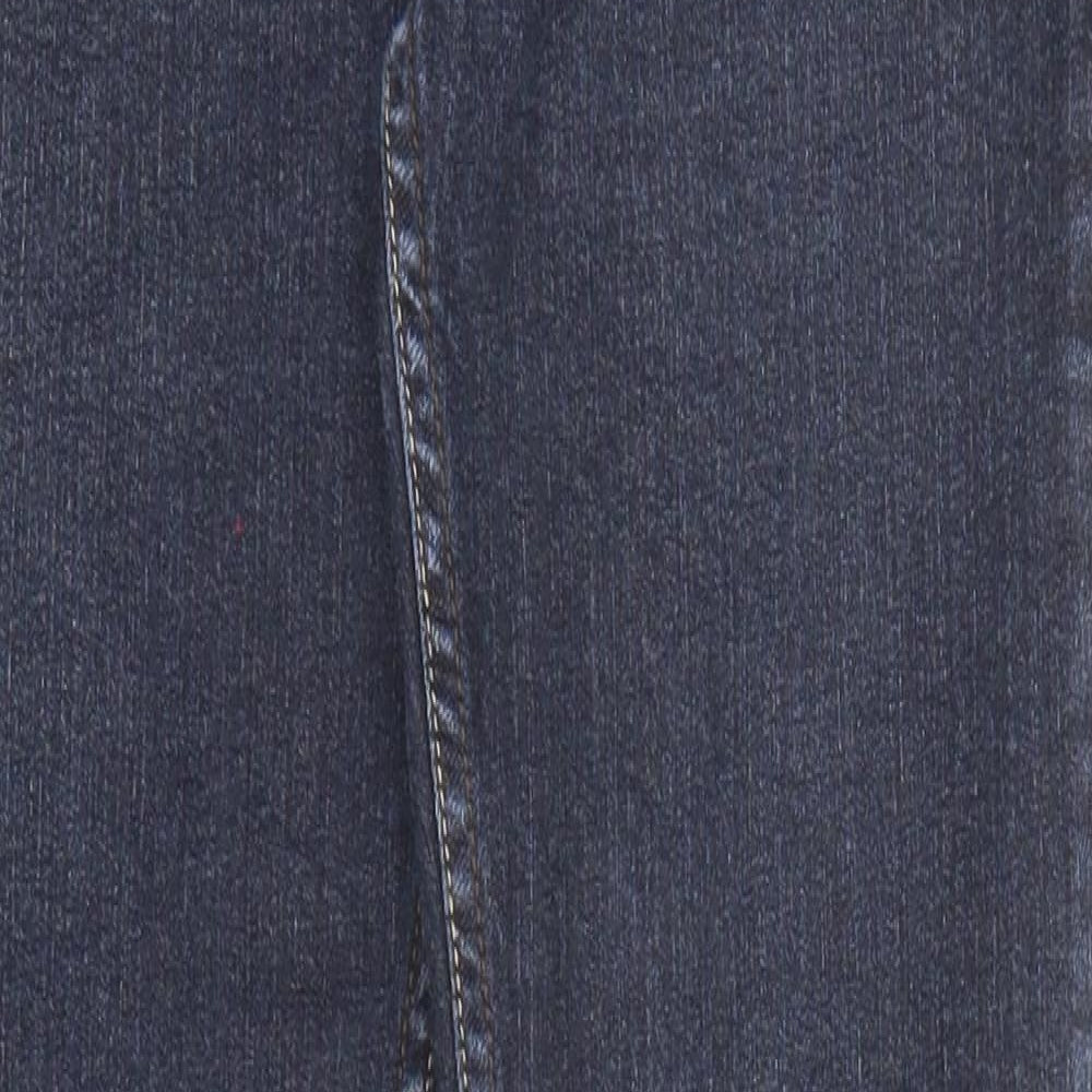 Denim & Co. Womens Blue Cotton Skinny Jeans Size 10 Regular Zip
