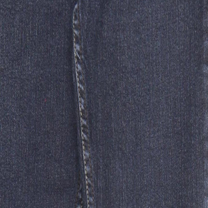 Denim & Co. Womens Blue Cotton Skinny Jeans Size 10 Regular Zip