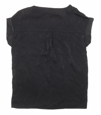 Womens UK Size 6 NEXT Black Basic T-Shirt