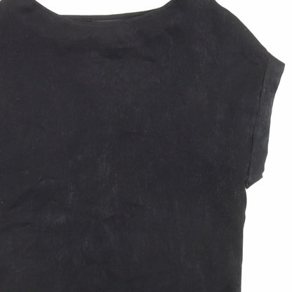 Womens UK Size 6 NEXT Black Basic T-Shirt