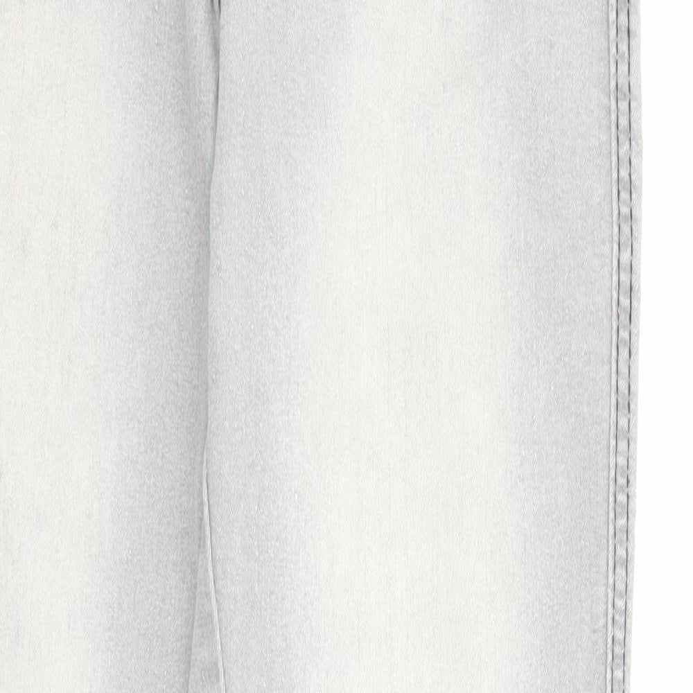 Denim & Co. Womens Grey Cotton Jegging Jeans Size 10 Regular Zip