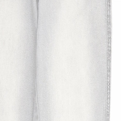 Denim & Co. Womens Grey Cotton Jegging Jeans Size 10 Regular Zip