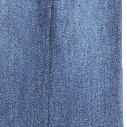 Denim & Co. Womens Blue Cotton Skinny Jeans Size 8 Regular Zip - Waist 21 inches