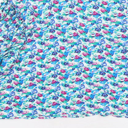 Womens UK Size XL Zara Multicoloured Basic Button-Up