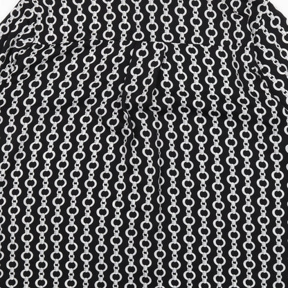 Womens UK Size XL Zara Black Basic Button-Up