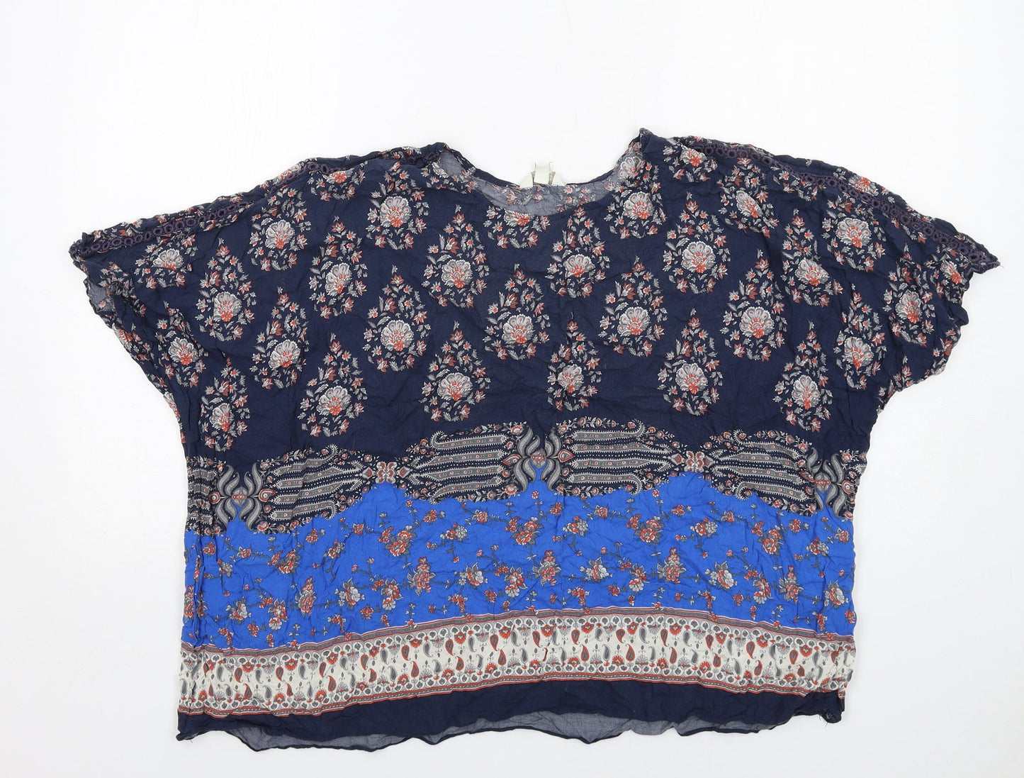 Womens UK Size M Monsoon Blue Basic Blouse