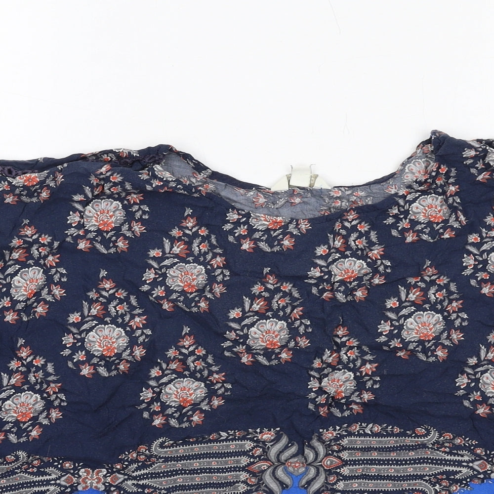 Womens UK Size M Monsoon Blue Basic Blouse