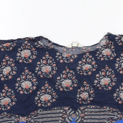 Womens UK Size M Monsoon Blue Basic Blouse