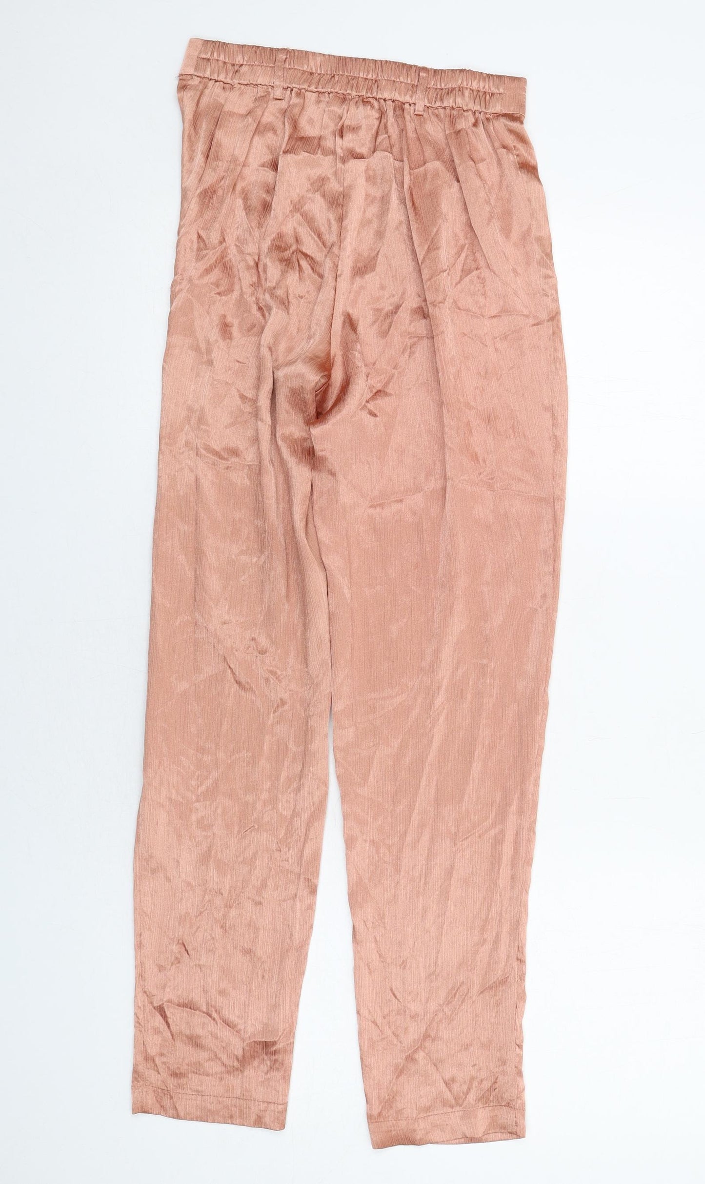 Womens UK Size XS Pieces Regular Fit  Orange Trousers
