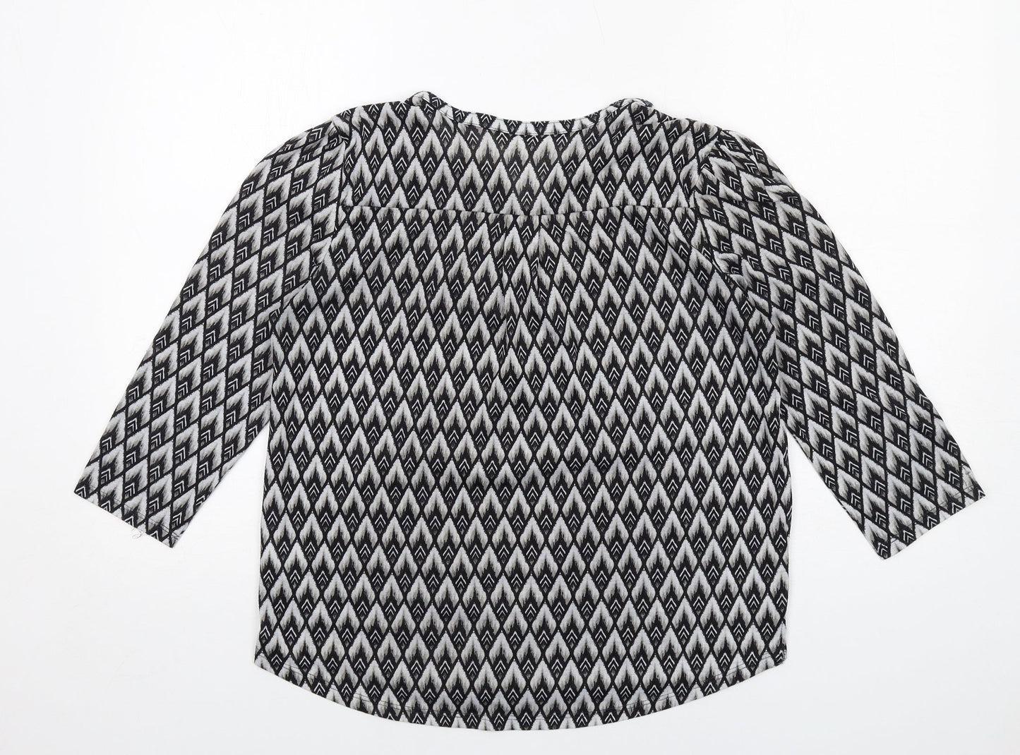 Womens UK Size S H&M Black Basic Blouse