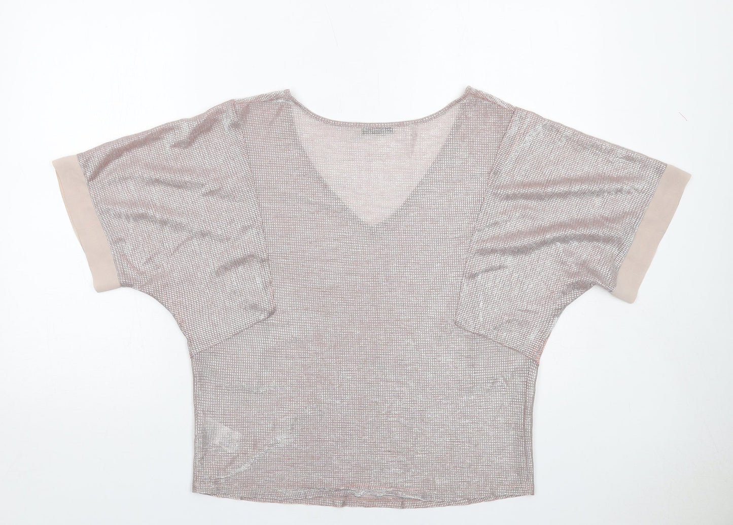 Womens UK Size S Oasis Pink Basic T-Shirt