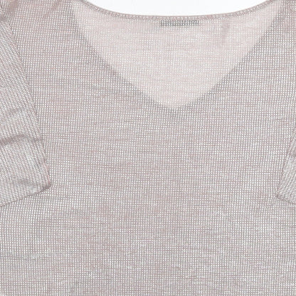 Womens UK Size S Oasis Pink Basic T-Shirt