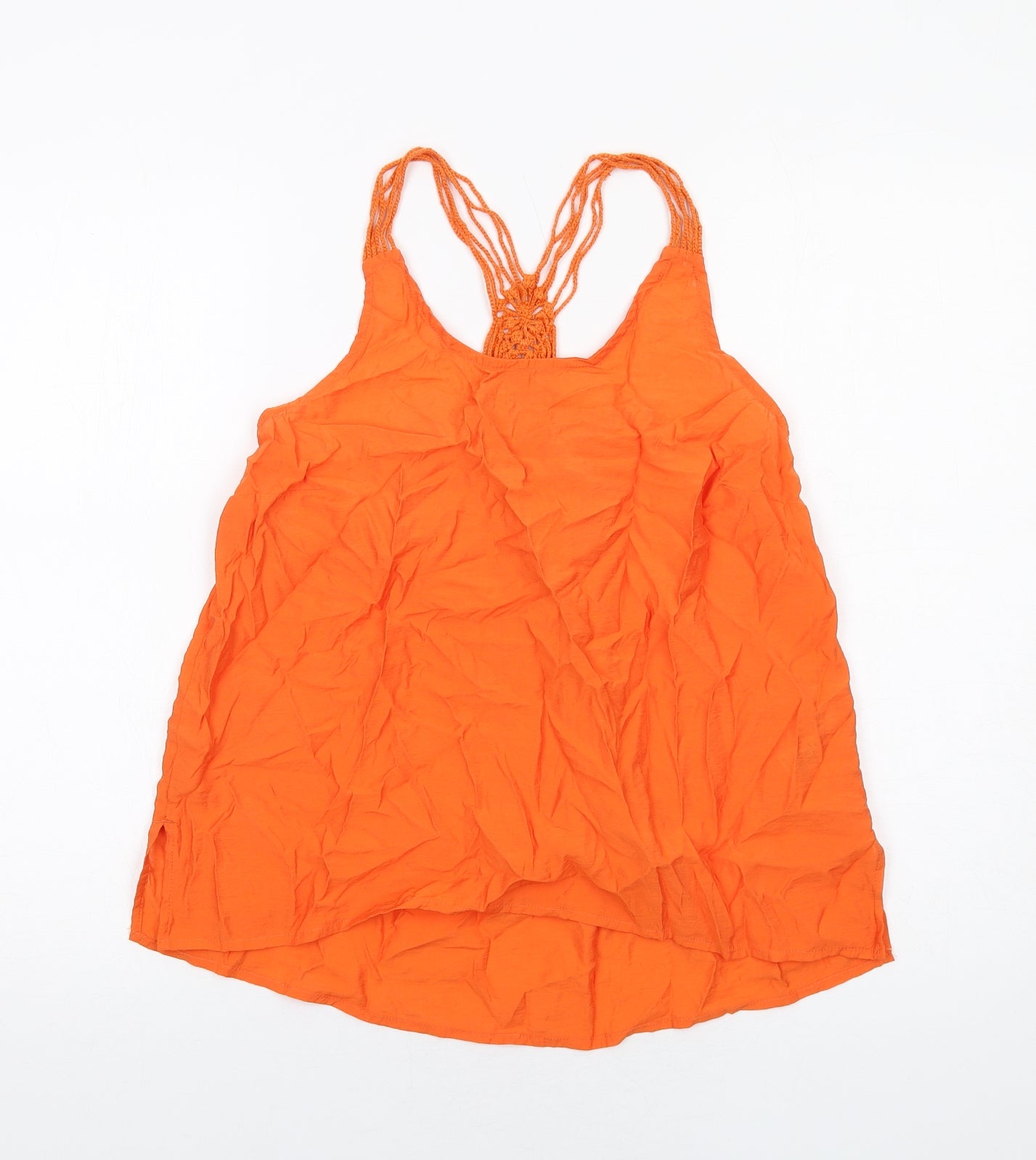 Womens UK Size 8 NEXT Orange Basic Tank