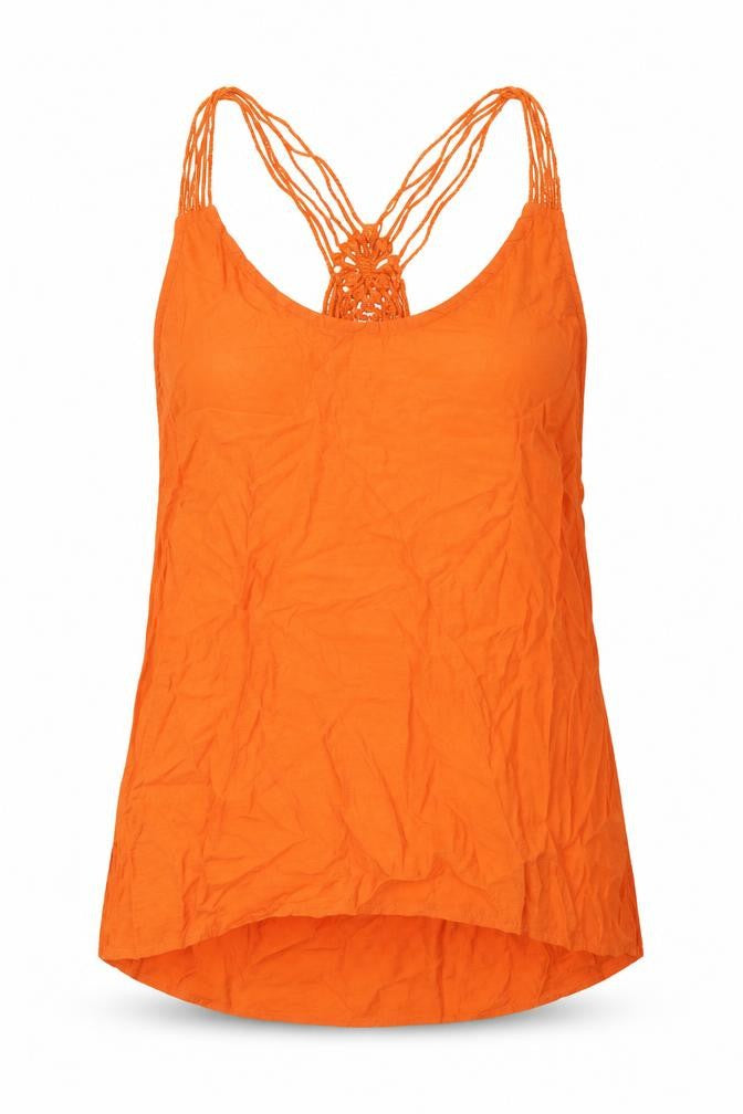 Womens UK Size 8 NEXT Orange Basic Tank