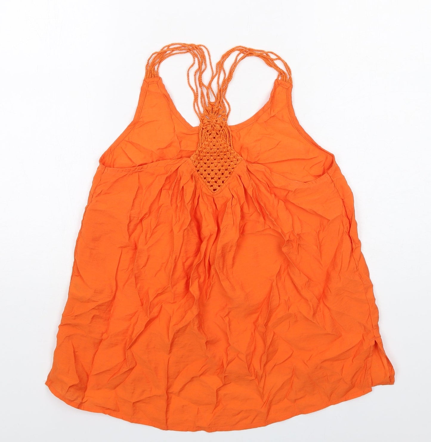Womens UK Size 8 NEXT Orange Basic Tank