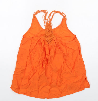 Womens UK Size 8 NEXT Orange Basic Tank