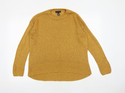 Womens UK Size S New Look Yellow Pullover Jumper