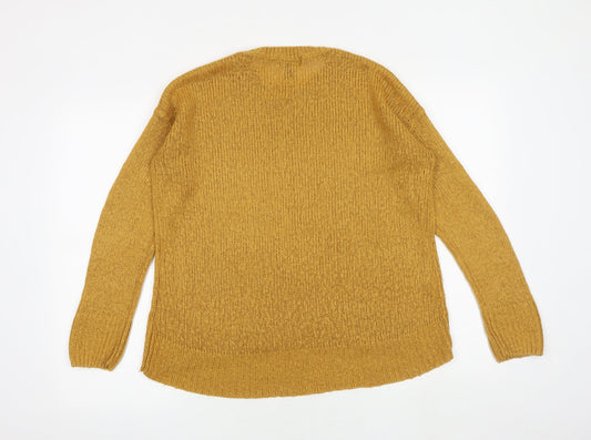 Womens UK Size S New Look Yellow Pullover Jumper