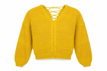 Womens UK Size 8 Miss Selfridge Yellow Pullover Jumper