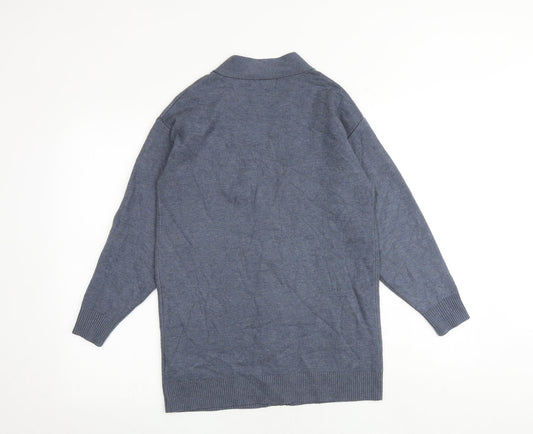 Womens UK Size XS Marks and Spencer Blue Cardigan Jumper