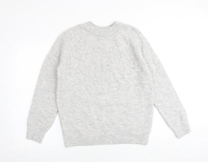 Womens UK Size M Marks and Spencer Grey Pullover Jumper