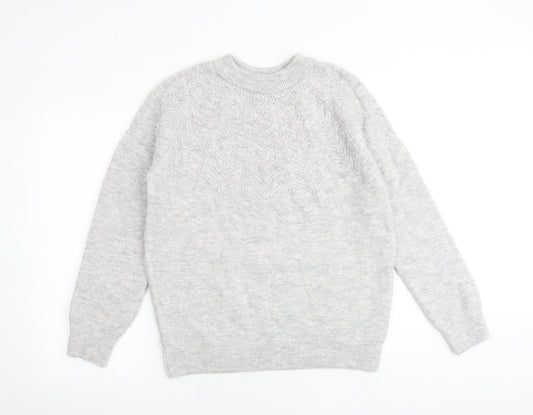 Womens UK Size M Marks and Spencer Grey Pullover Jumper