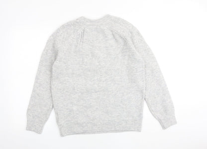 Womens UK Size M Marks and Spencer Grey Pullover Jumper