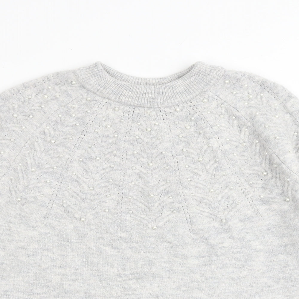 Womens UK Size M Marks and Spencer Grey Pullover Jumper
