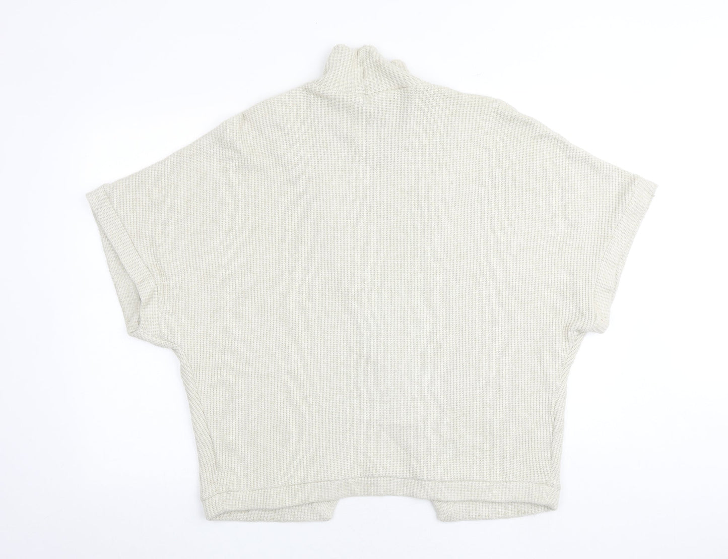 Apricot Womens Beige High Neck Viscose Pullover Jumper Size 10