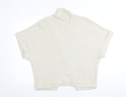 Apricot Womens Beige High Neck Viscose Pullover Jumper Size 10