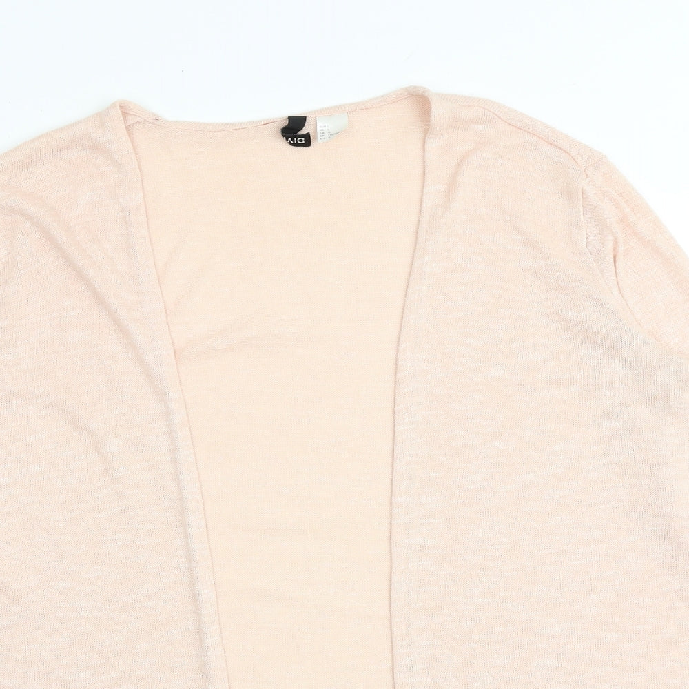 Womens UK Size L H&M Pink Cardigan Jumper