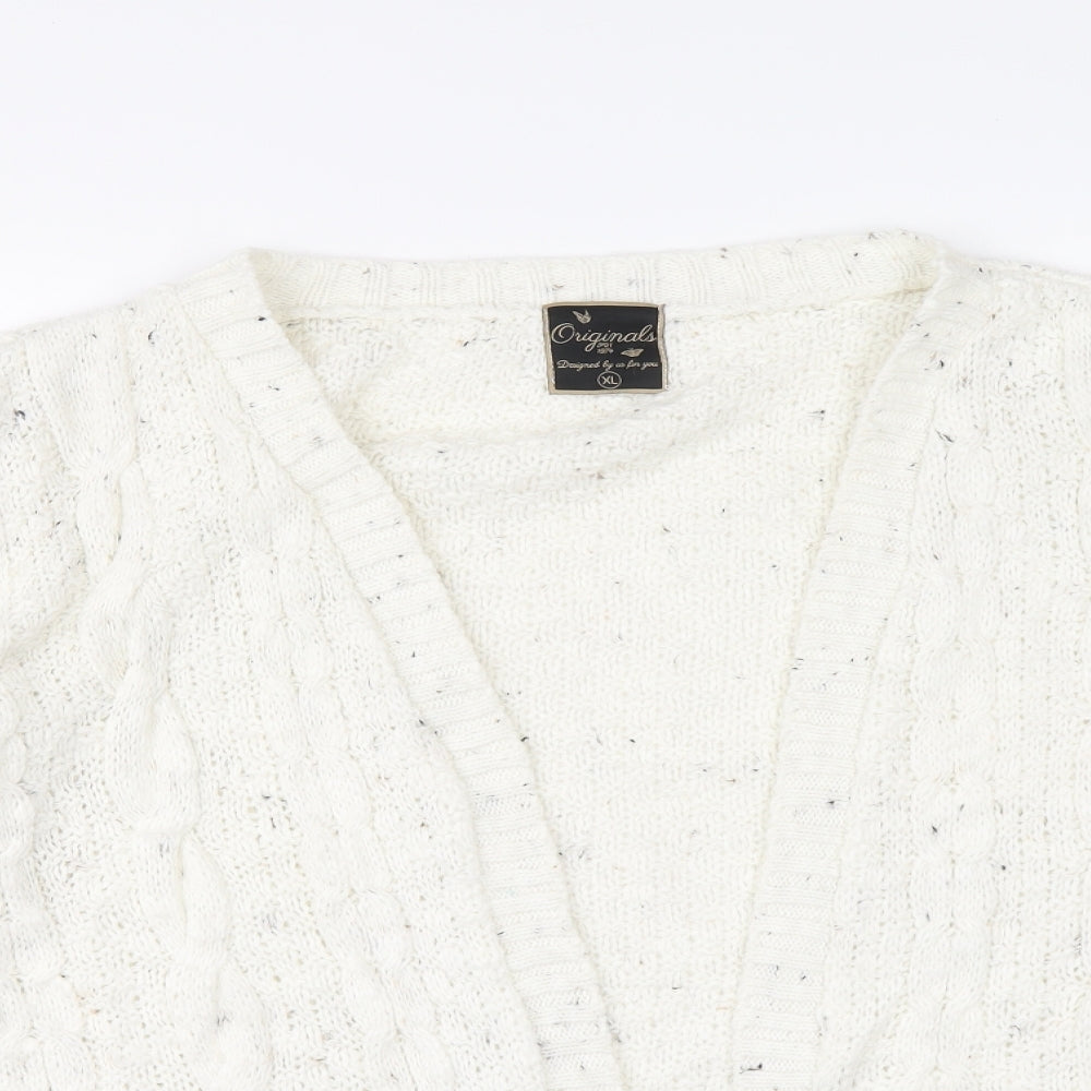 Womens UK Size XL Originals Ivory Cardigan Jumper
