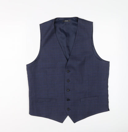 Mens UK Size 40 Marks and Spencer Regular Blue Suit Jacket