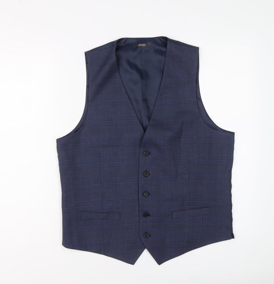 Mens UK Size 40 Marks and Spencer Regular Blue Suit Jacket