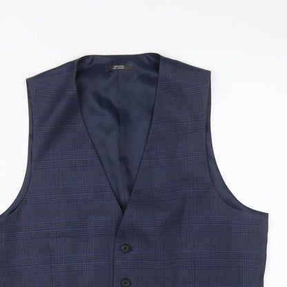 Mens UK Size 40 Marks and Spencer Regular Blue Suit Jacket