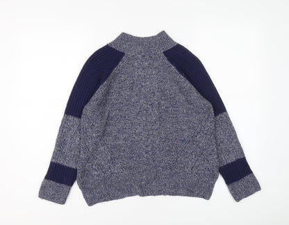 Womens UK Size 8 Marks and Spencer Blue Pullover Jumper