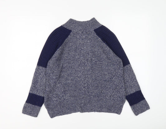 Womens UK Size 8 Marks and Spencer Blue Pullover Jumper